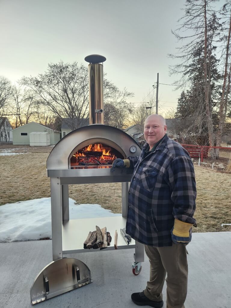 Chef Rich with Pizza Oven